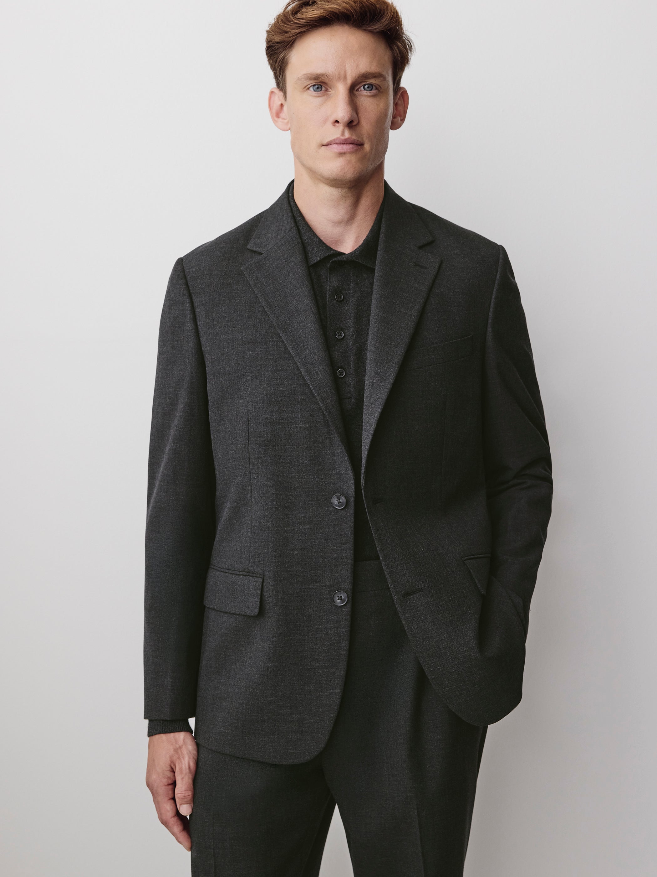 Straight-Fit Tech Suit Blazer