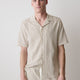 Men's Knit Tailored Collar Shirt Textured Stripe