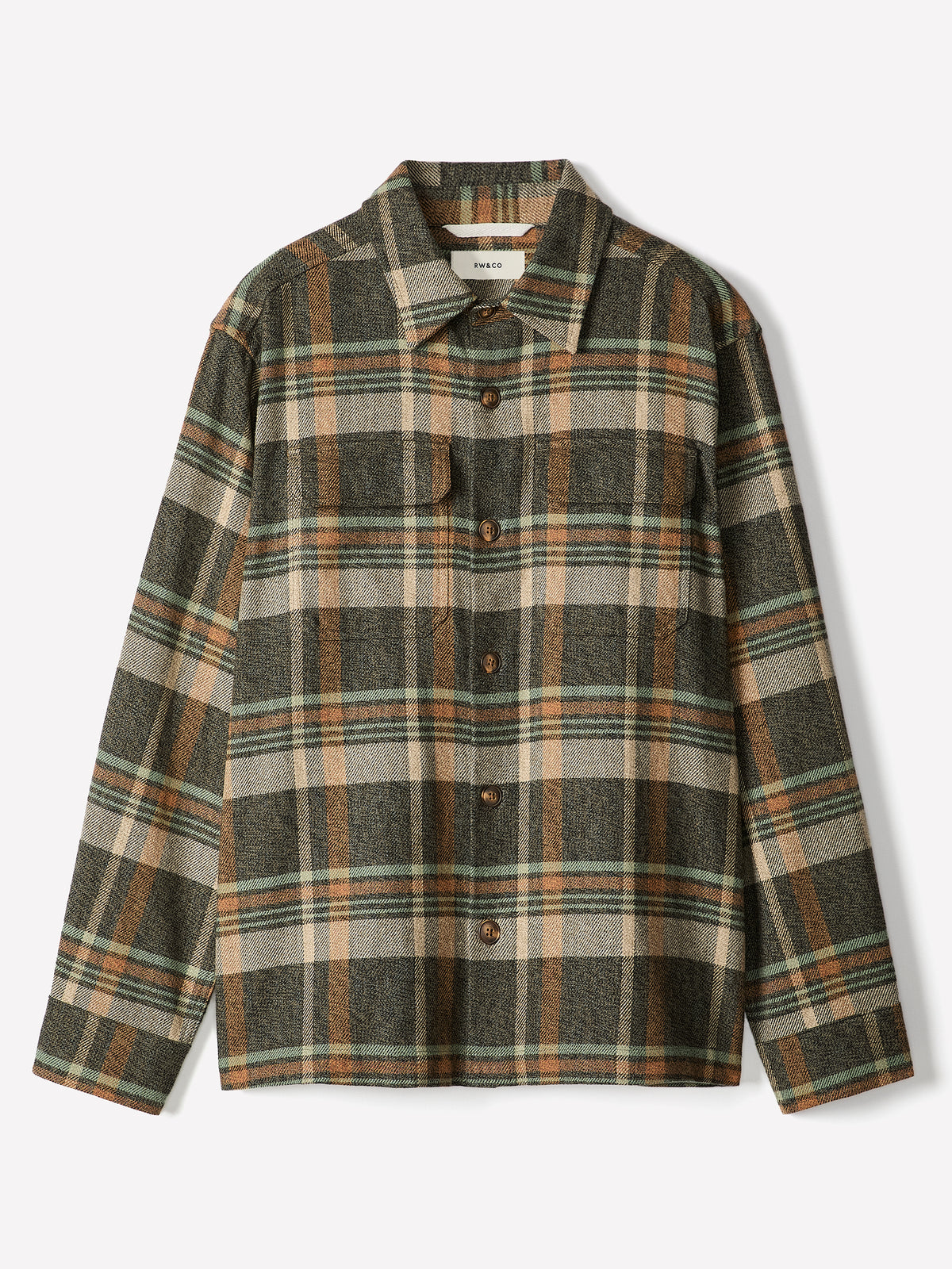 Cotton Overshirt Check Pattern