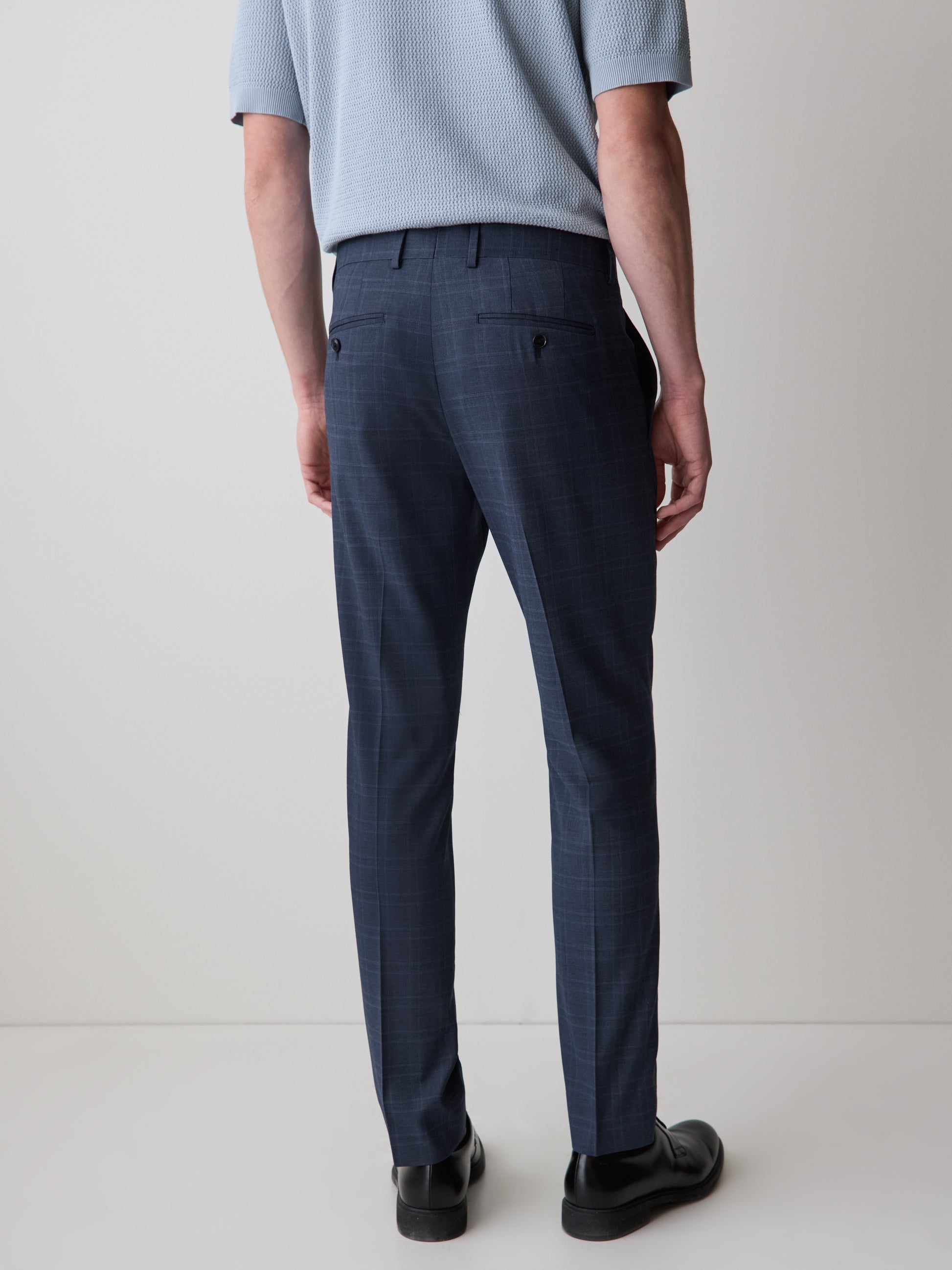 Slim Fit Woven Check Pant