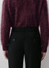Mid-Rise Straight-Leg Cropped Pant