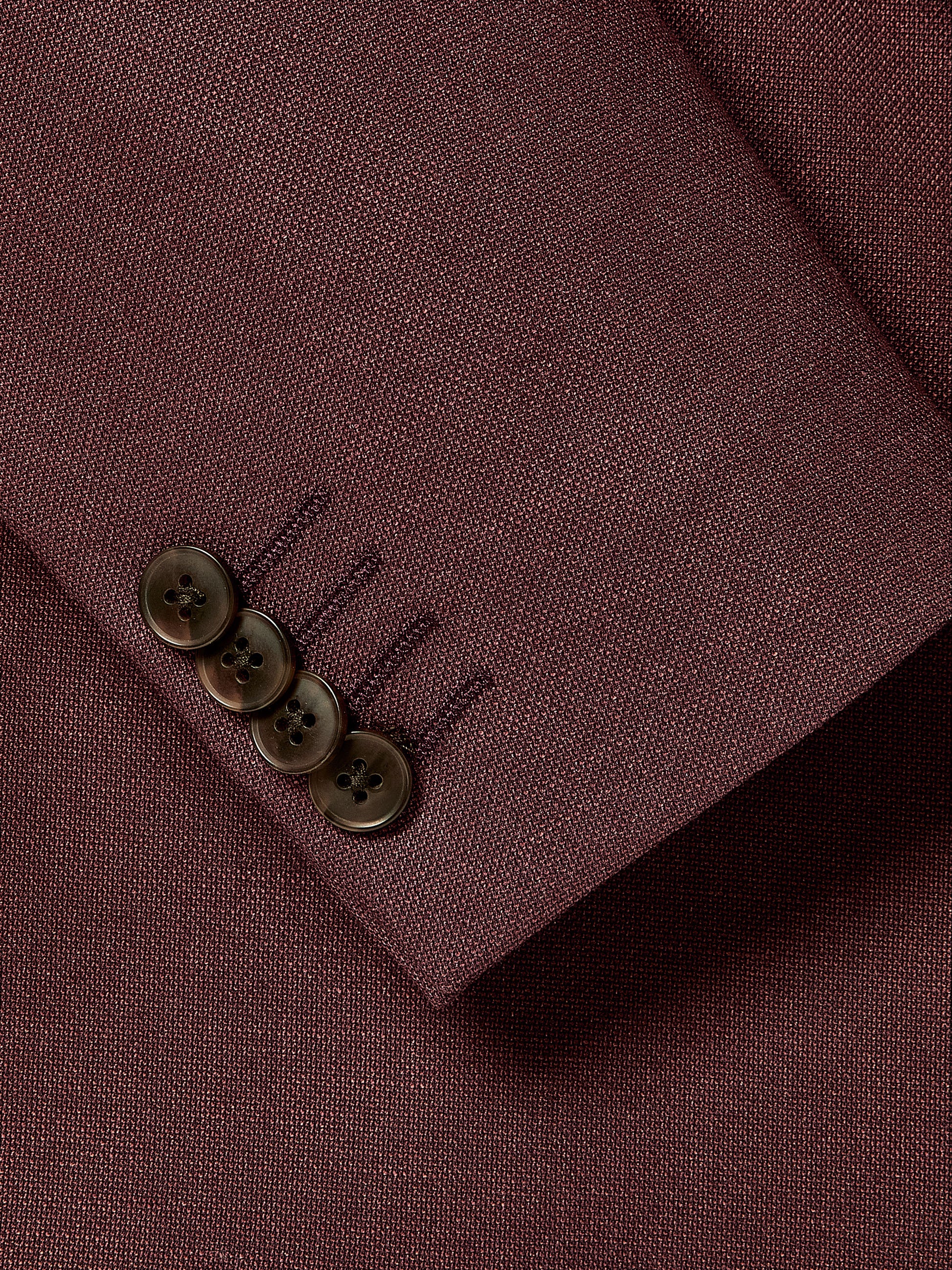 Slim-Fit Berry Suit Blazer