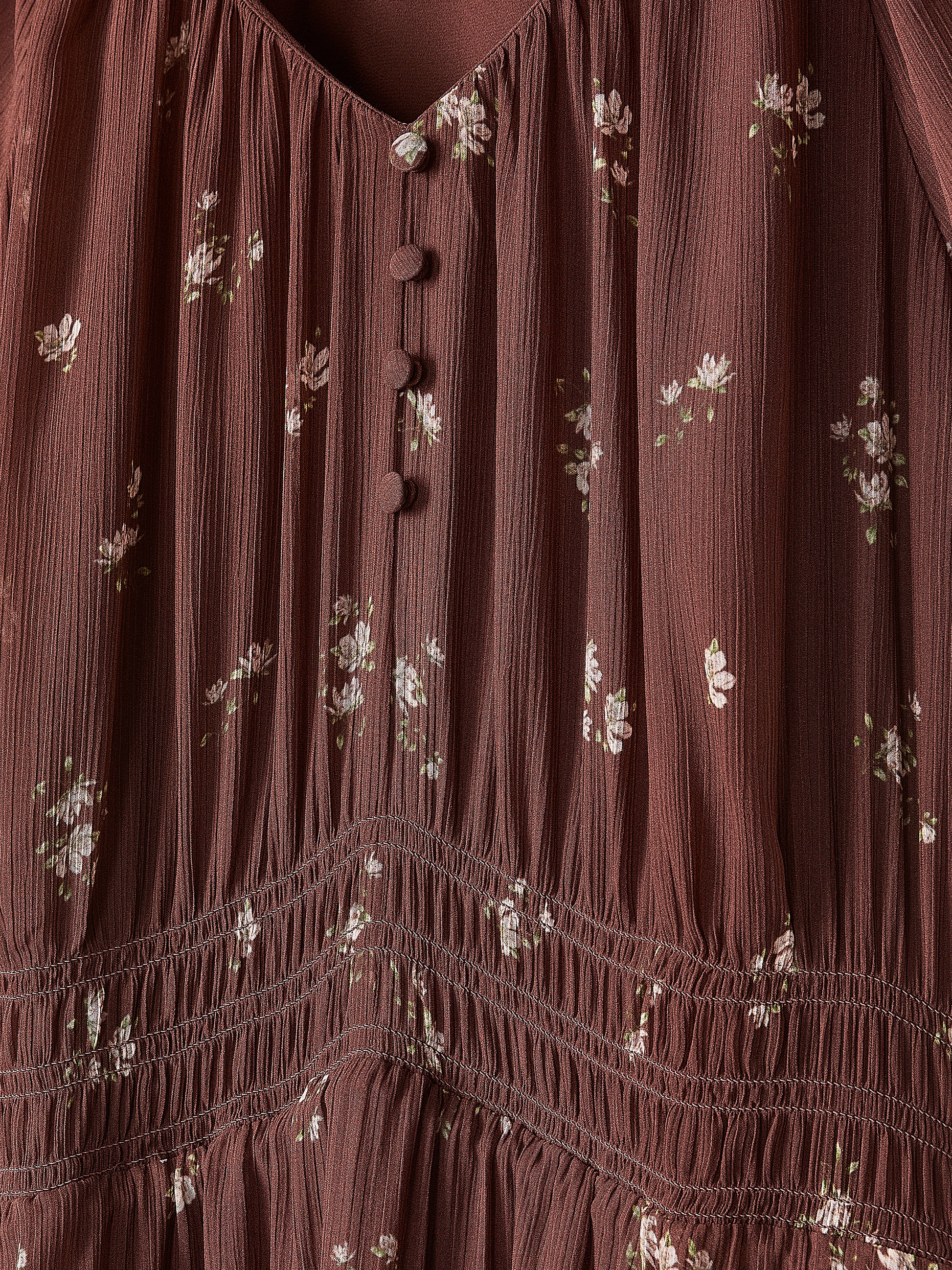 Fit-and-Flare Midi Dress with Short Flutter Sleeves