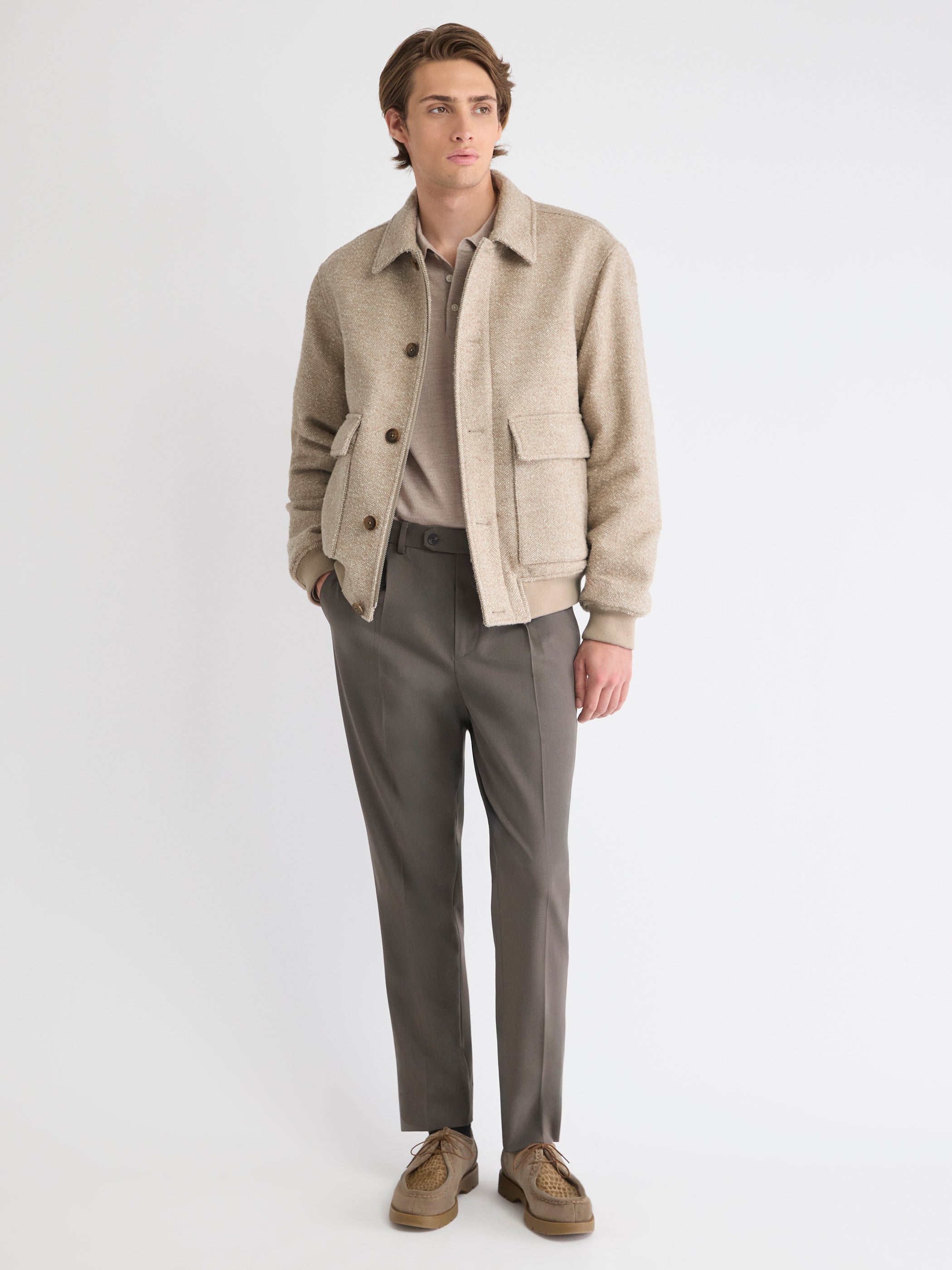 Veste Aviateur en Laine