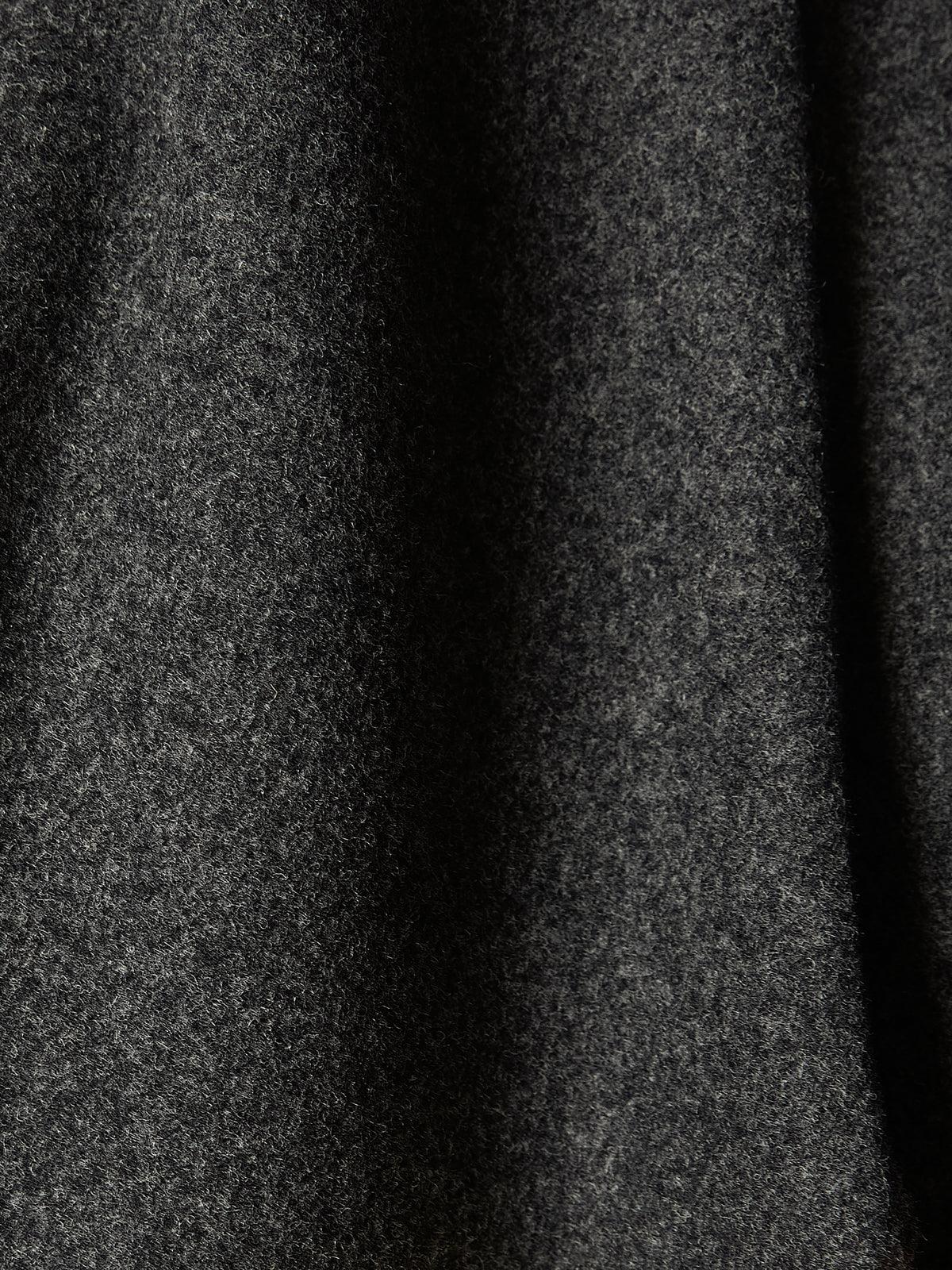 Wool Blend Short Jacket with Funnel Neck