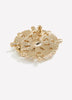 Pearl Brooch with Rhinestones