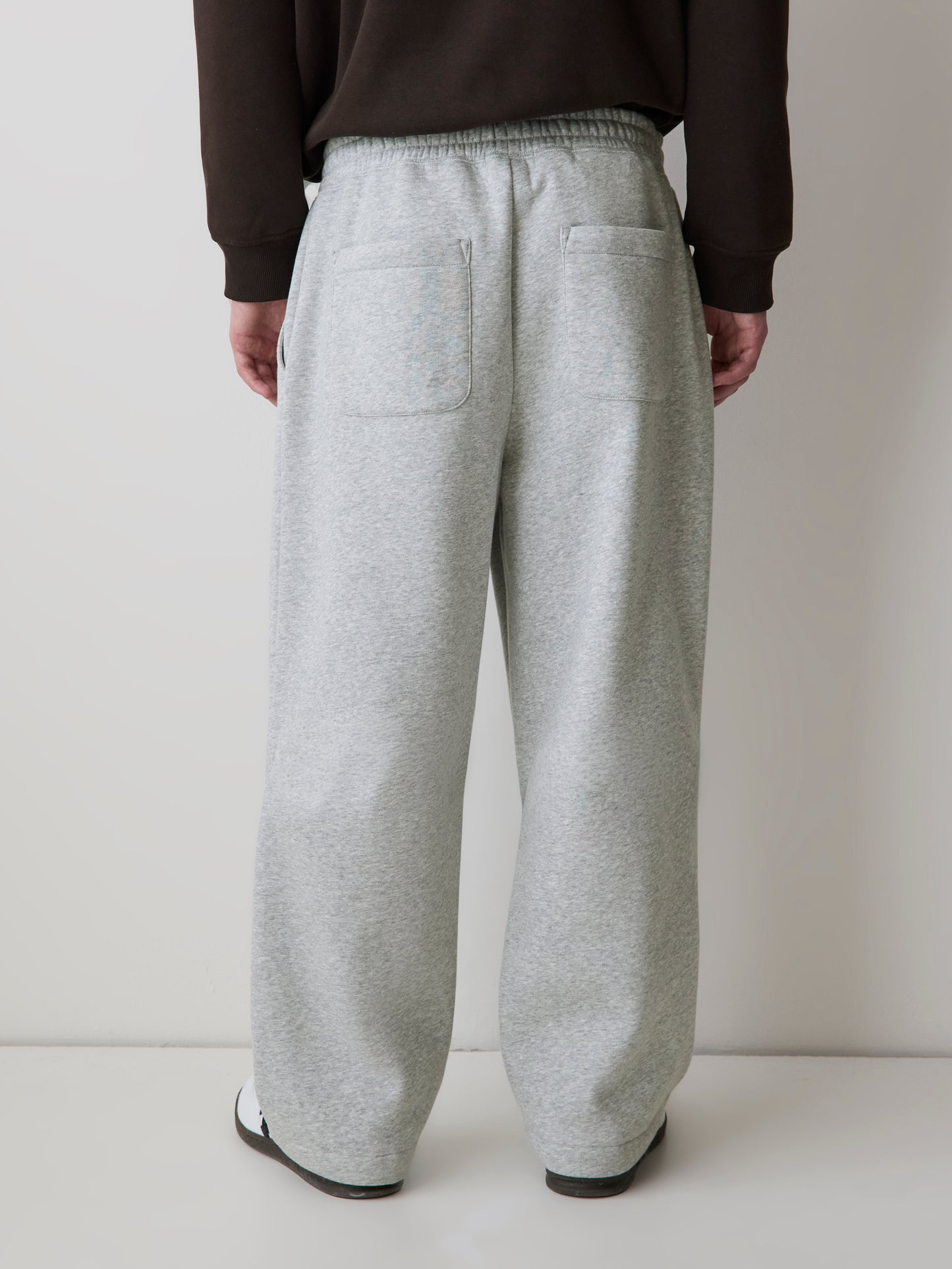 Wide-Leg Fleece Jogger Pants
