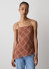 Woven Chiffon Asymmetric Cami Top