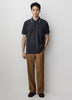 Men's Knit Polo Shirt Tailored Collar