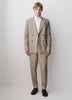 Tapered Taupe Pinstripe Woven Pant