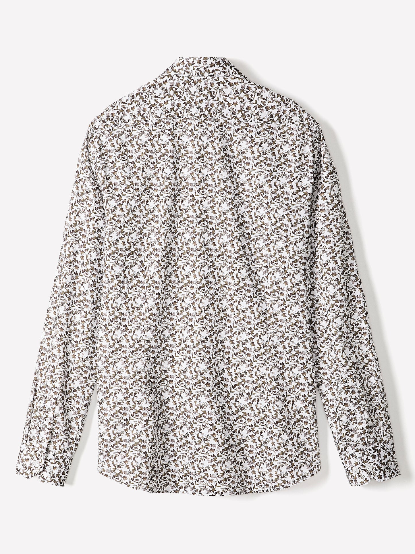 Slim Fit Cotton Floral Print Shirt