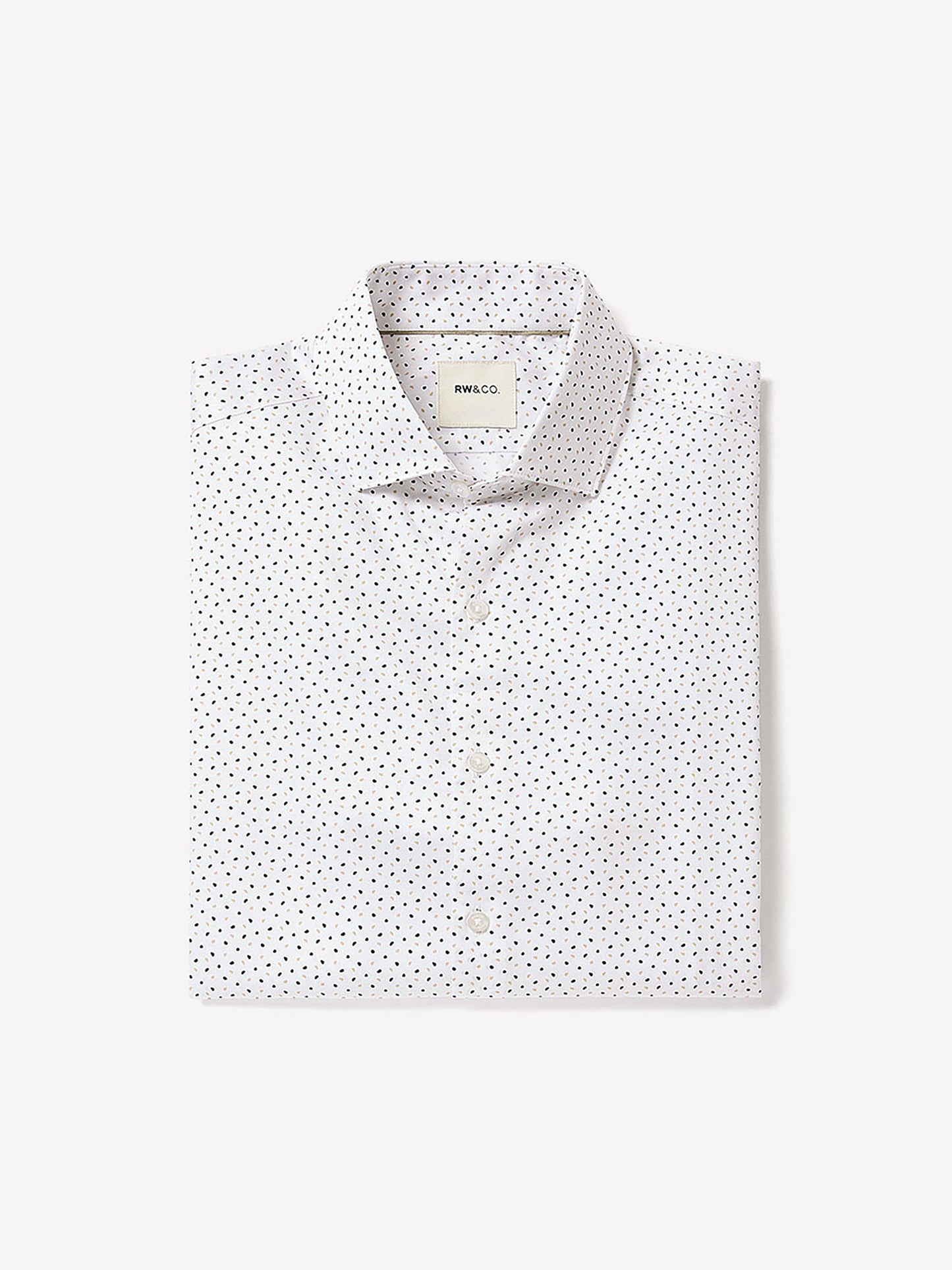 Slim-Fit Dress Shirt with Two-Tone Micro Geo Print