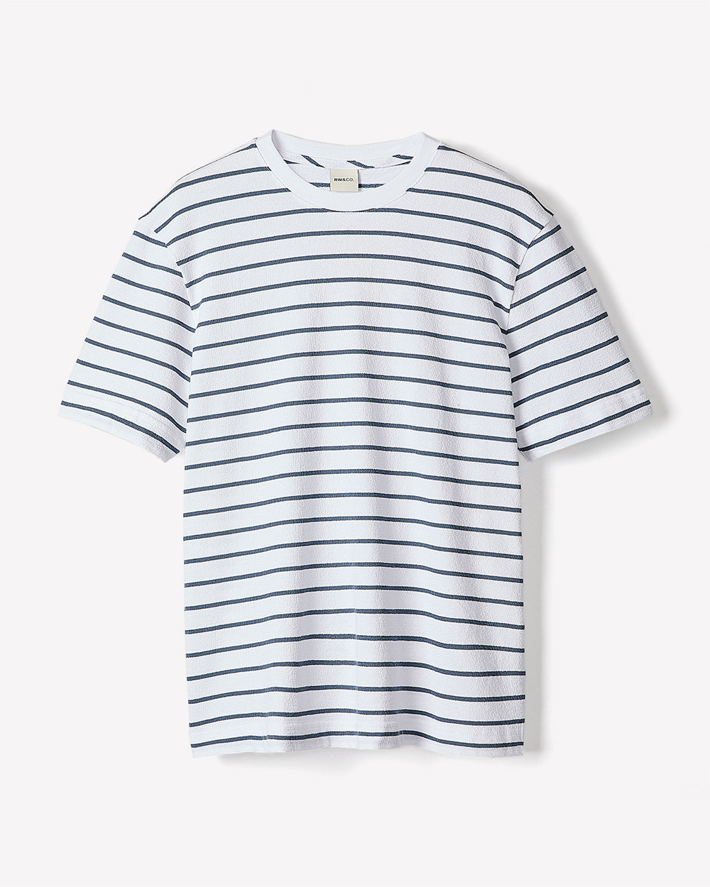 Striped Short-Sleeve Crew-Neck Tee