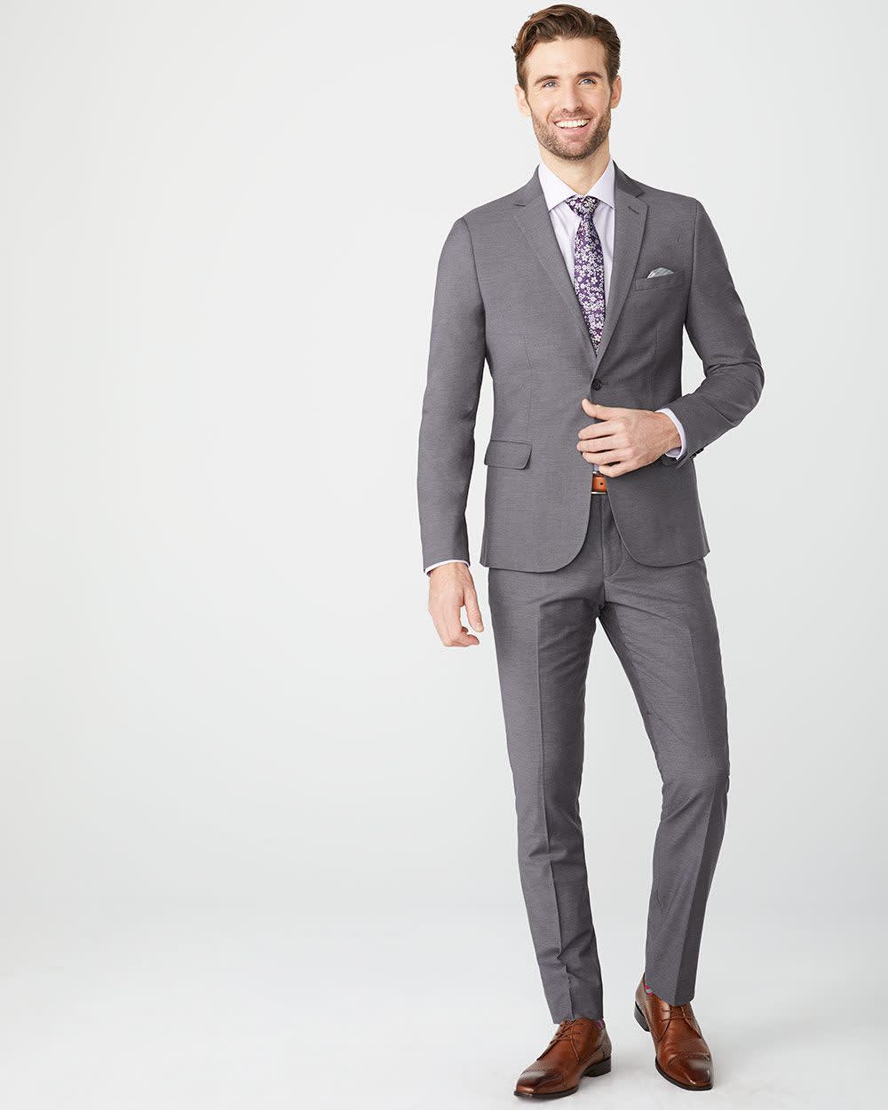 Essential Slim Fit Black Wool-Blend Suit Pant