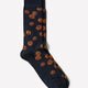 Men's Knit Socks, Viscose Blend, Floral Pattern