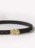 Leather Belt With Metal Buckle