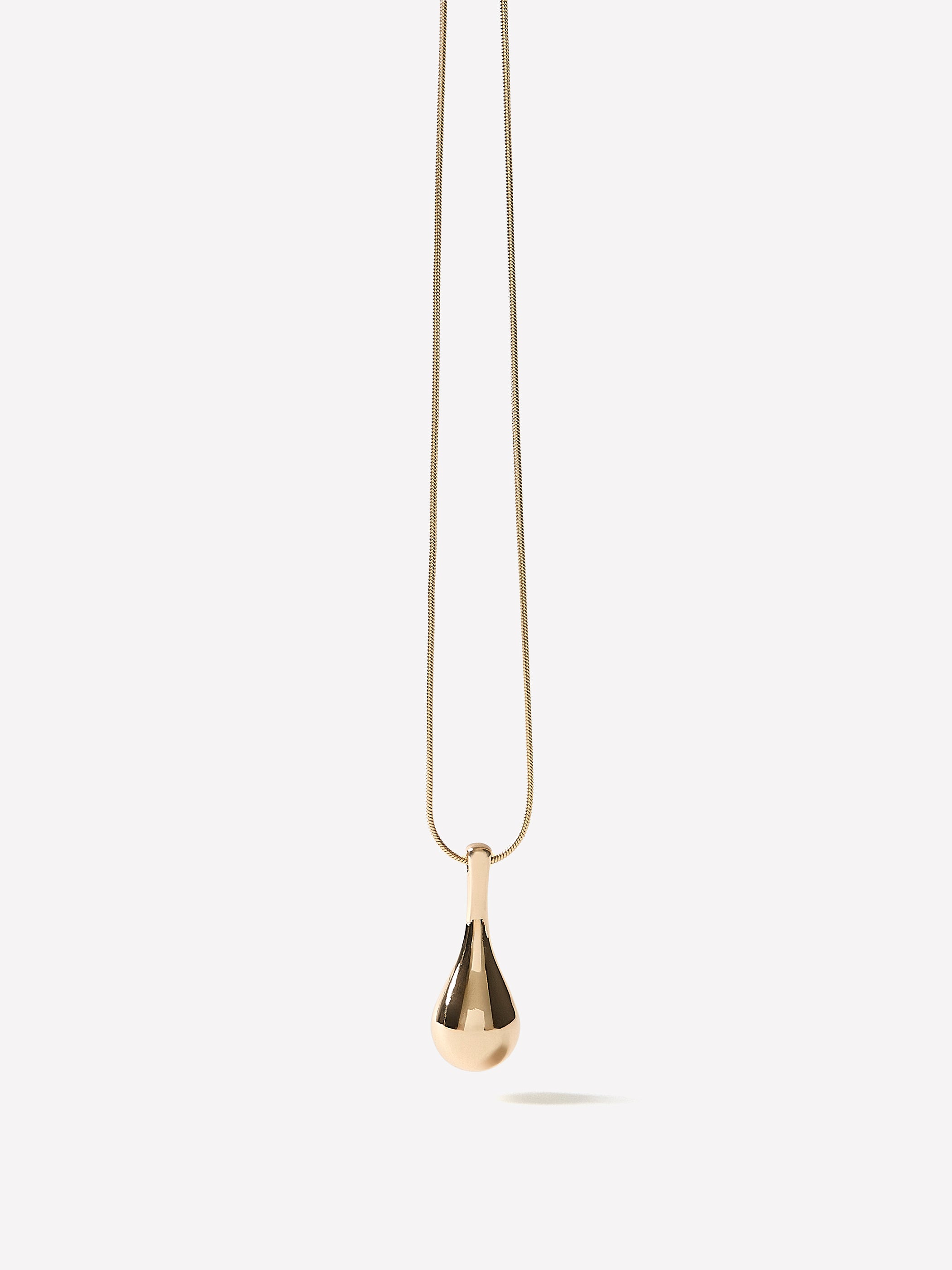 Long Necklace With Sculptural Pendant