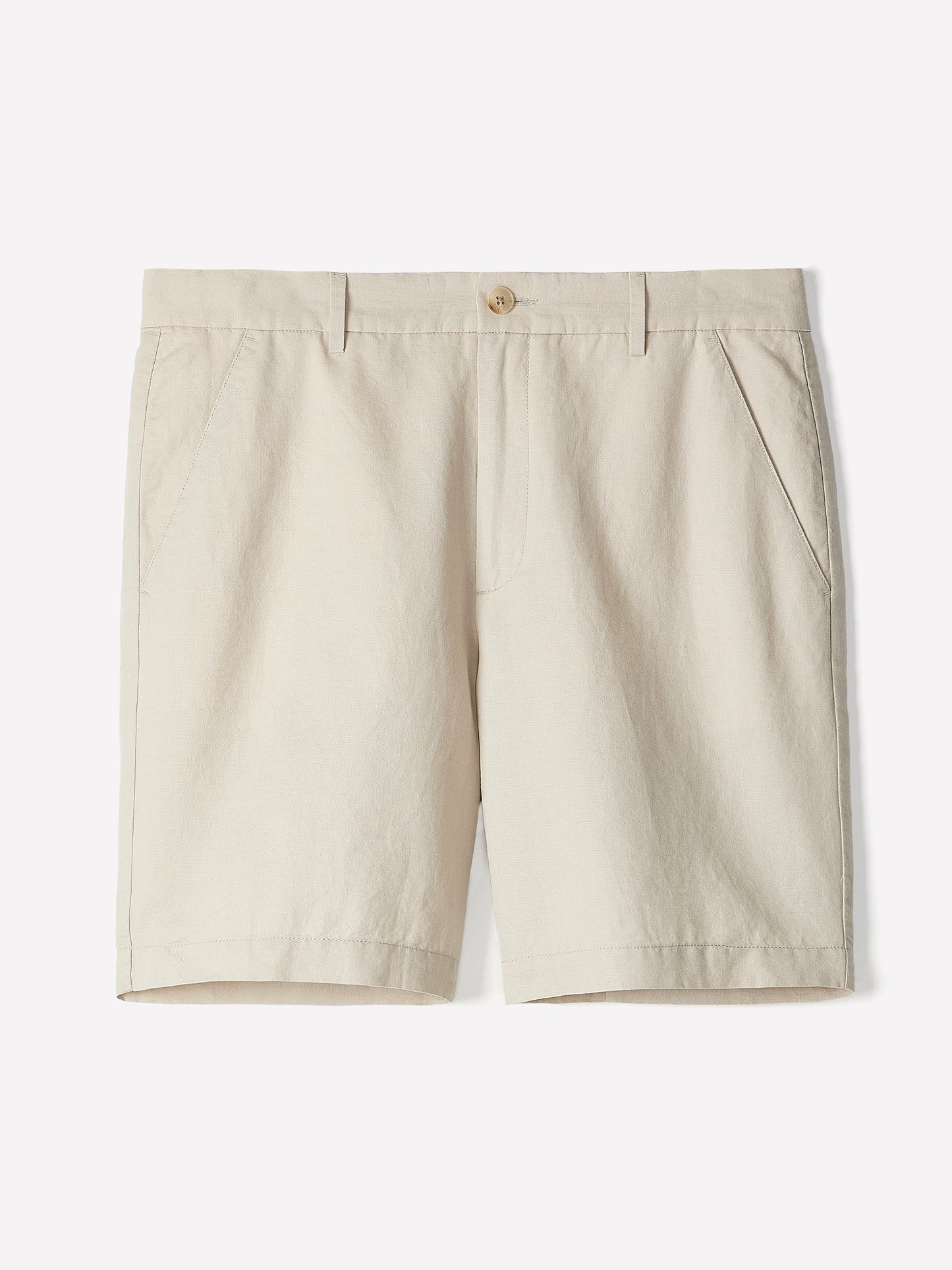 Linen-Blend Shorts