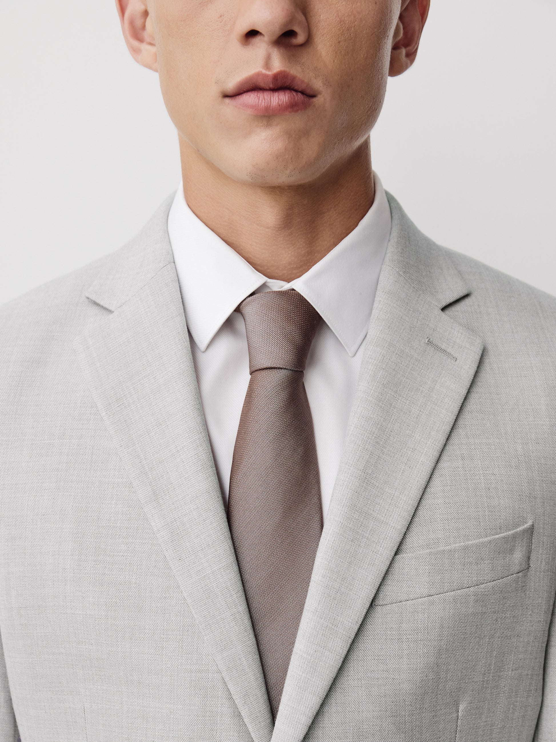 Essential Slim Fit Light Grey Suit Blazer