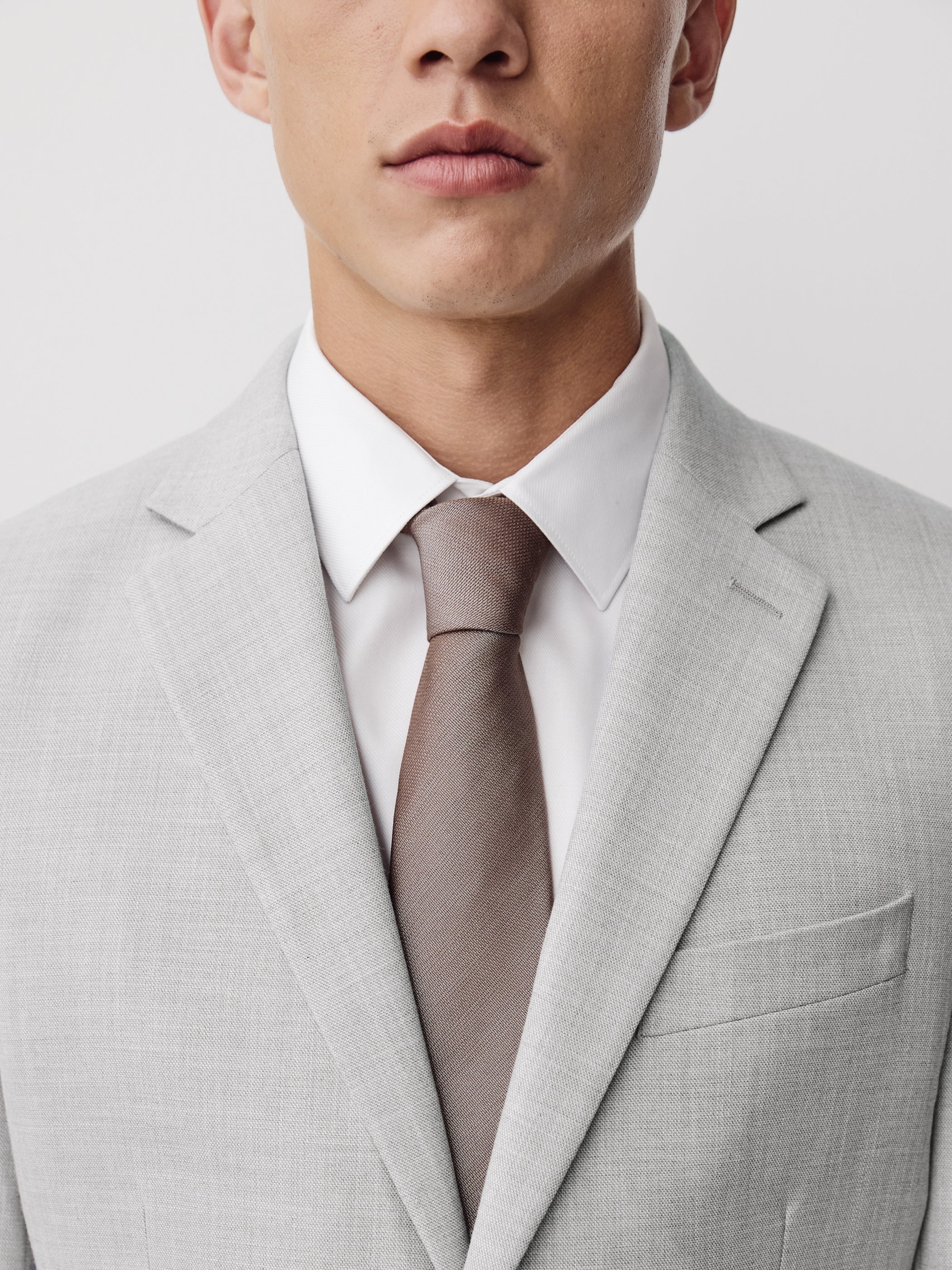 Essential Slim Fit Light Grey Suit Blazer