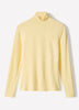 Knit Pullover Fitted Stretch Viscose Mock Neck