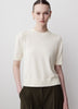 Knit Cotton Blend Crew Neck Sweater