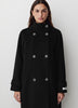 Classic Wool-Blend Double-Breasted Coat