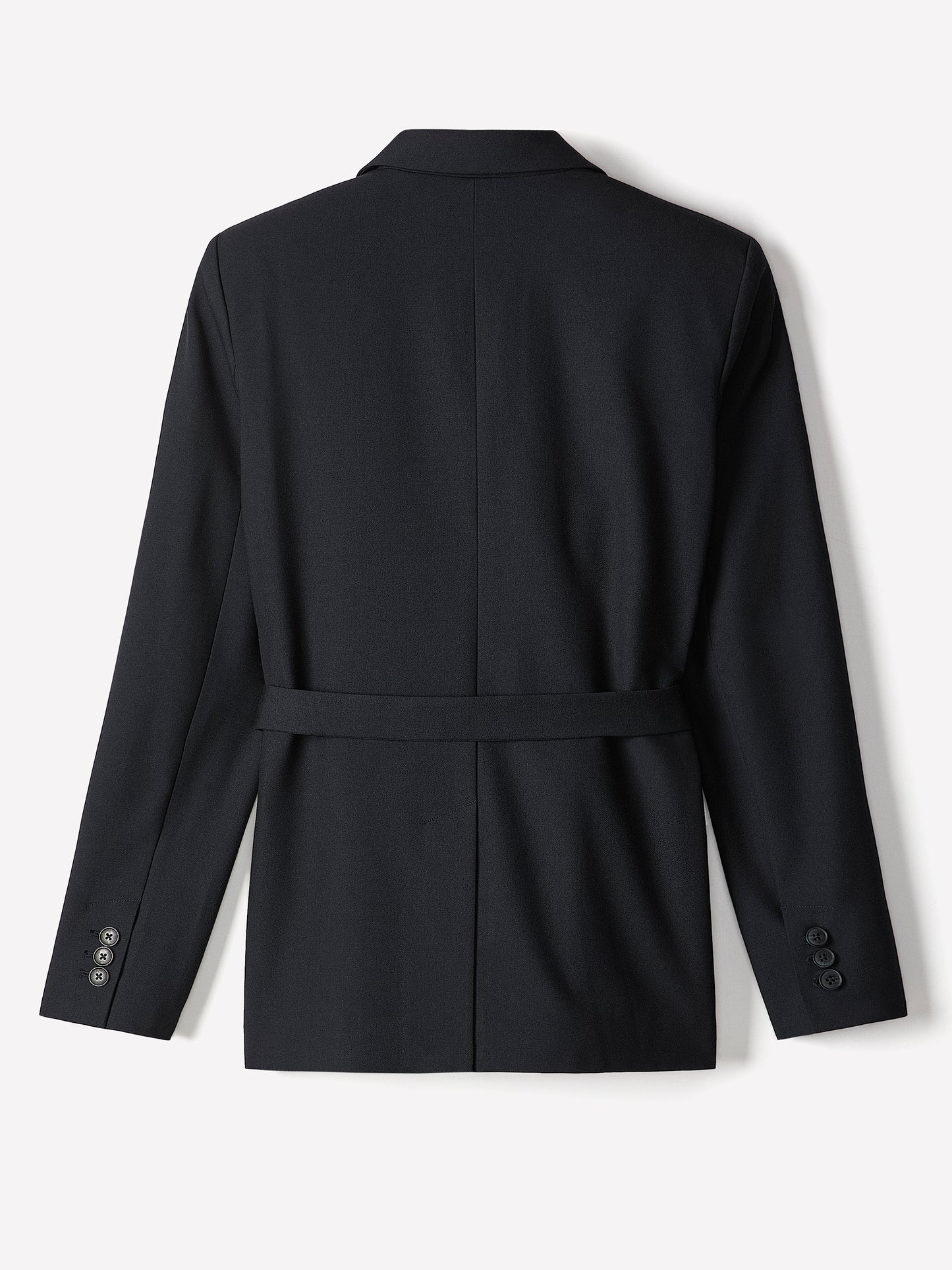 Relaxed-Fit One-Button Blazer with Removable Sash