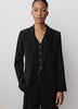 Relaxed-Fit Two-Button Twill Blazer