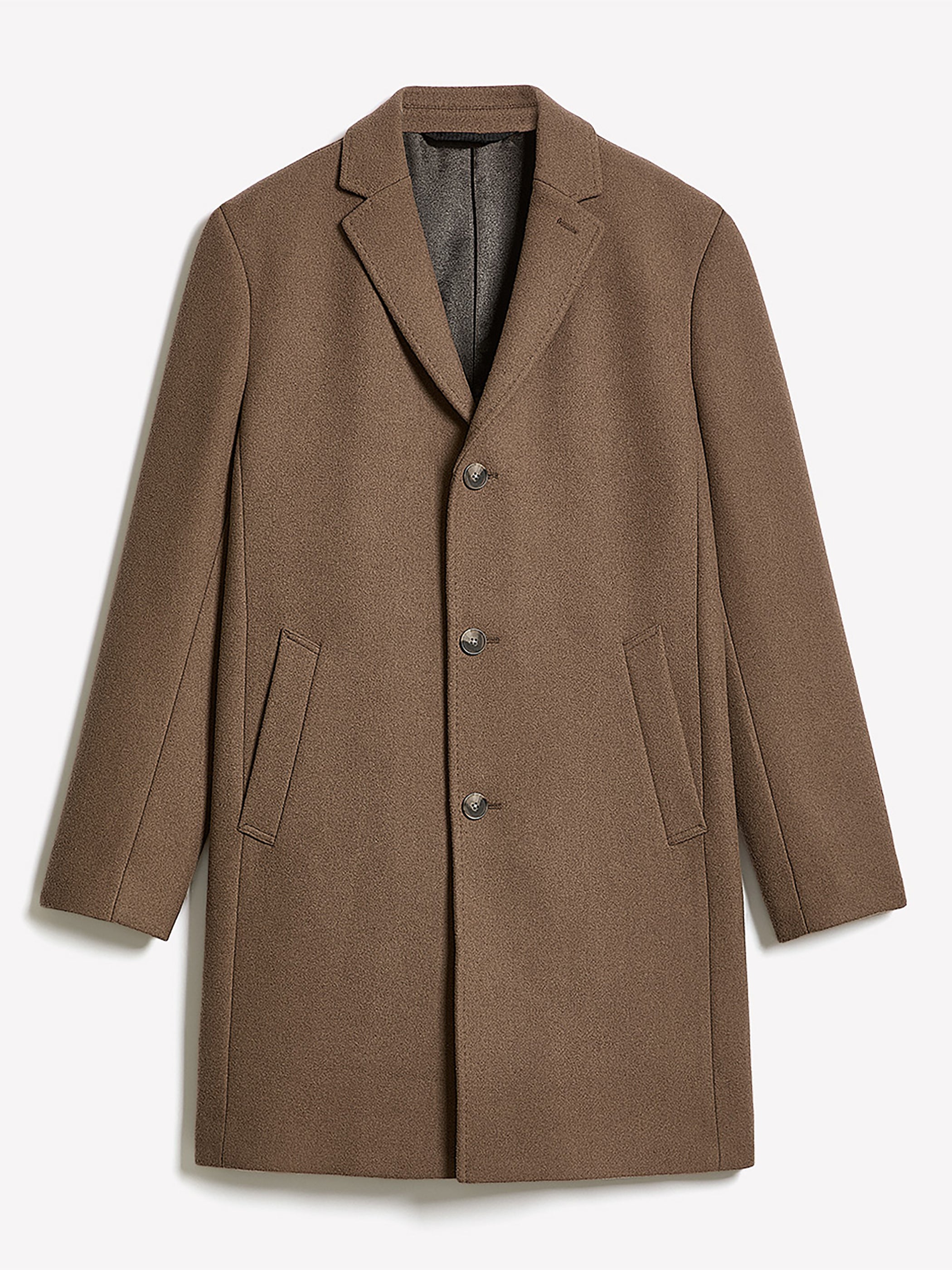 Classic Wool Coat with Tailored Collar