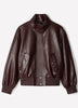 Woven PU Coated Jacket with Funnel Neck