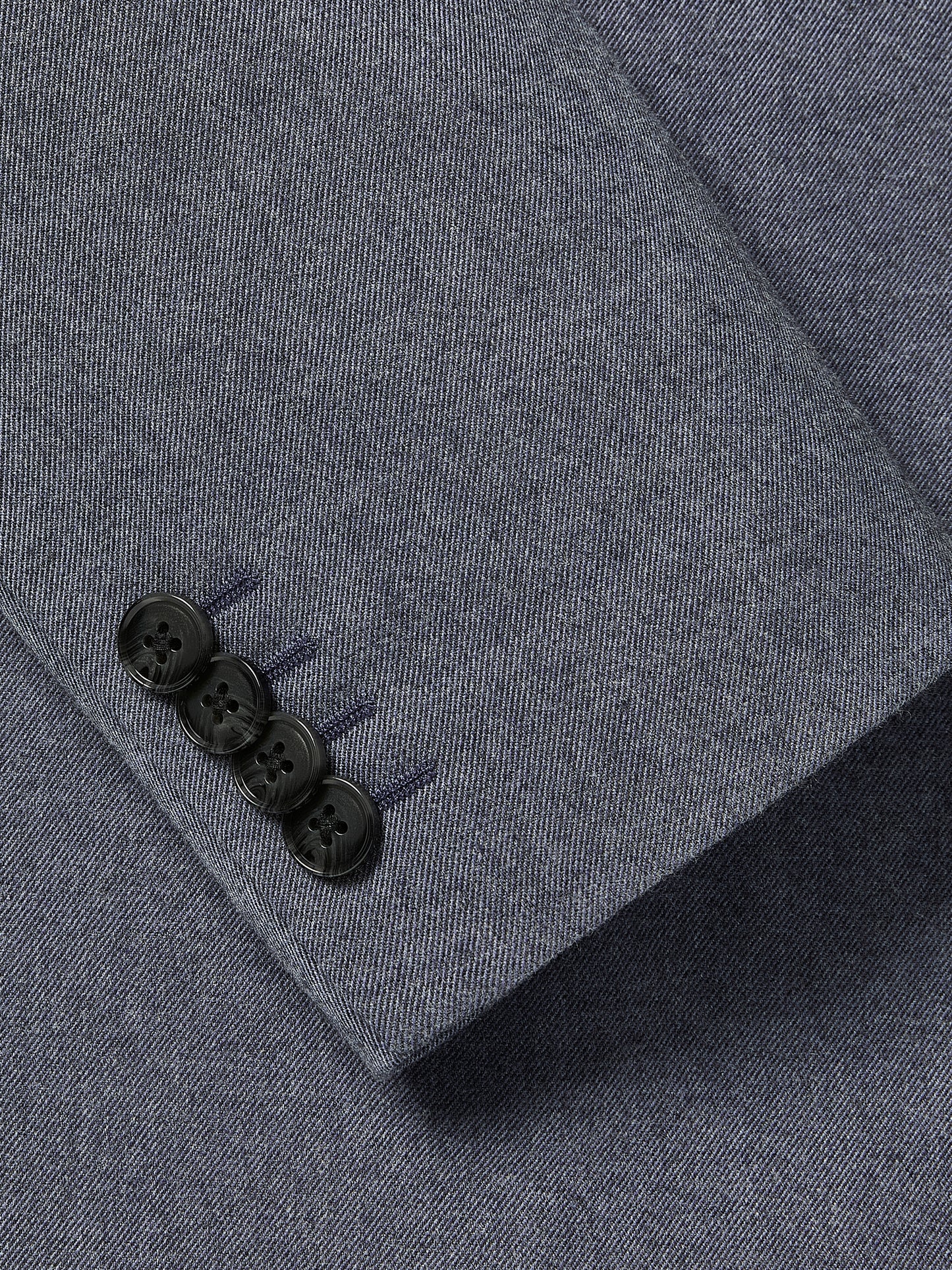 Woven Tailored Blazer in Brushed Med Blue