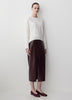 Knit Sweater Dolman Sleeve Cotton Blend