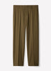 Mens Straight Fit Wool Blend Pant Burnt Moss