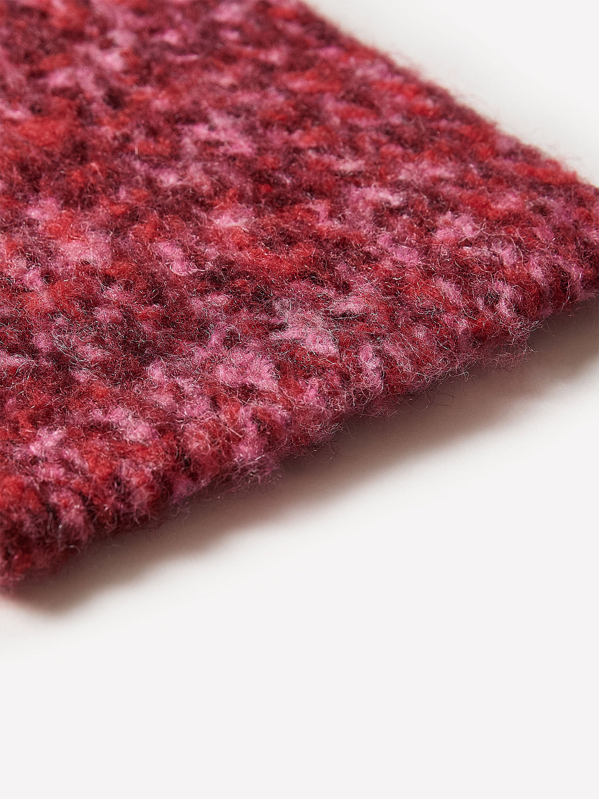 Wool Blend Marled Knit Oblong Scarf