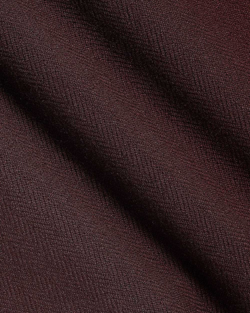 Short-Sleeve Herringbone Shirt with Camp Collar