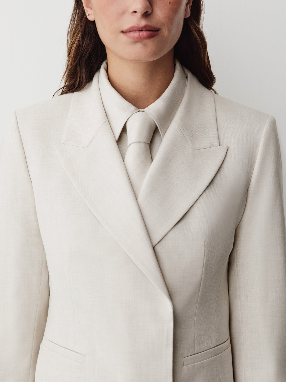 Hourglass Fit Flannel Blend Blazer