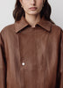 Leather Outerwear Jacket Lambskin Women's
