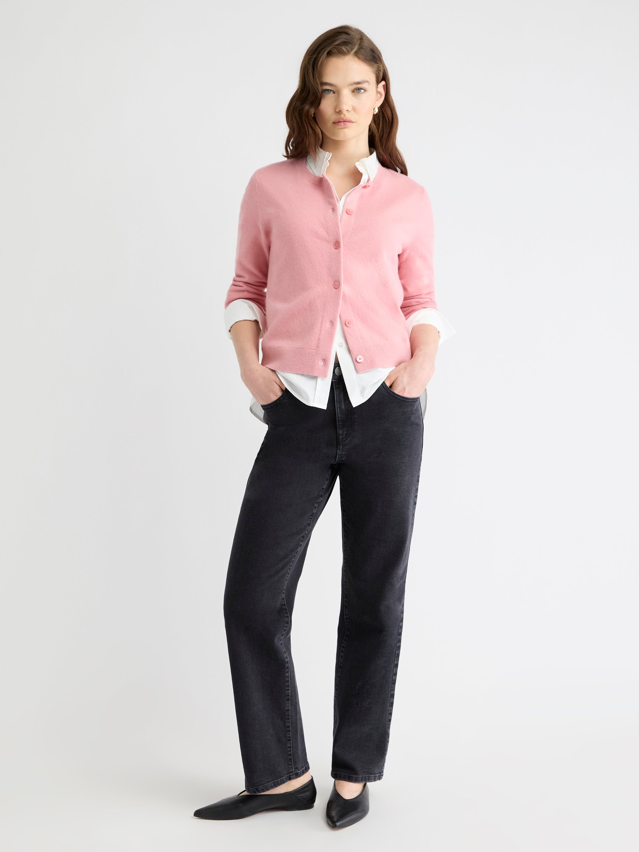 Merino Wool Button-Down Cardigan