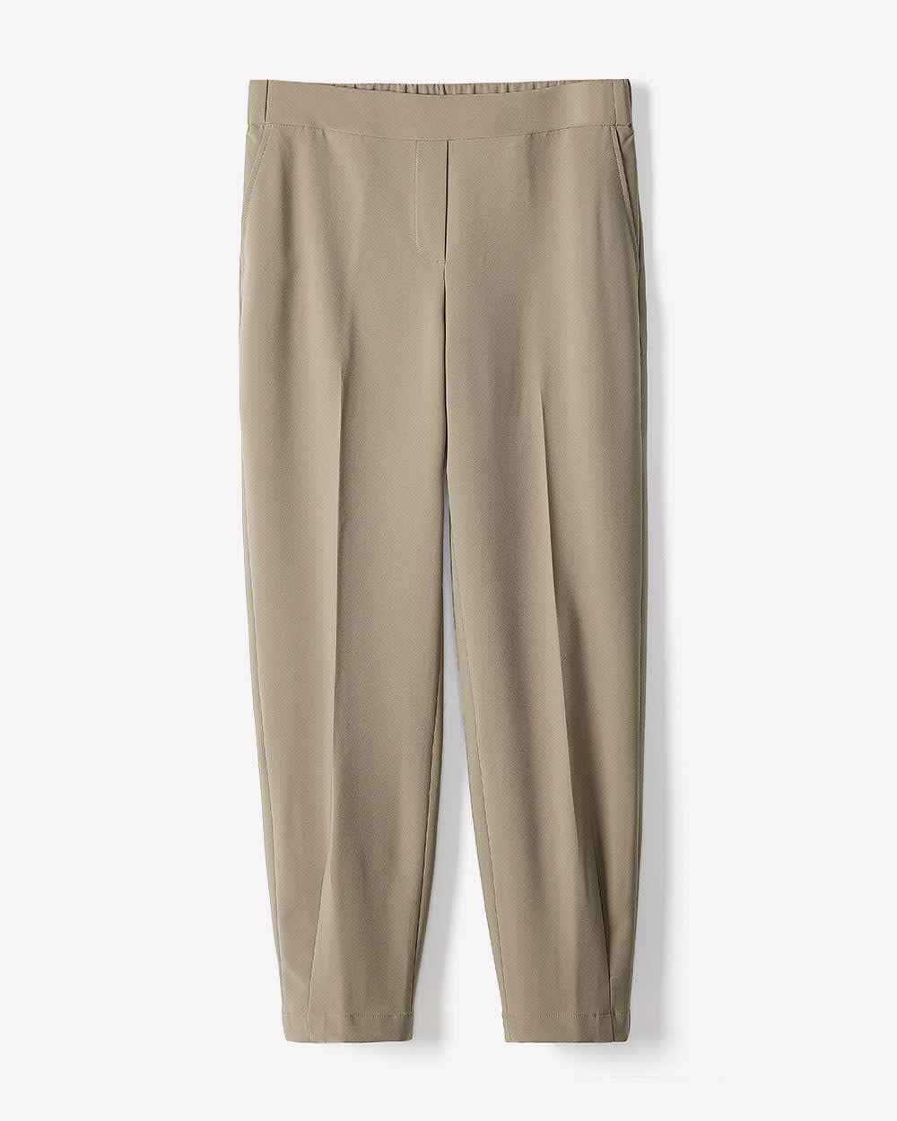 Mid-Rise Tapered-Leg Flowy Jogger Pant