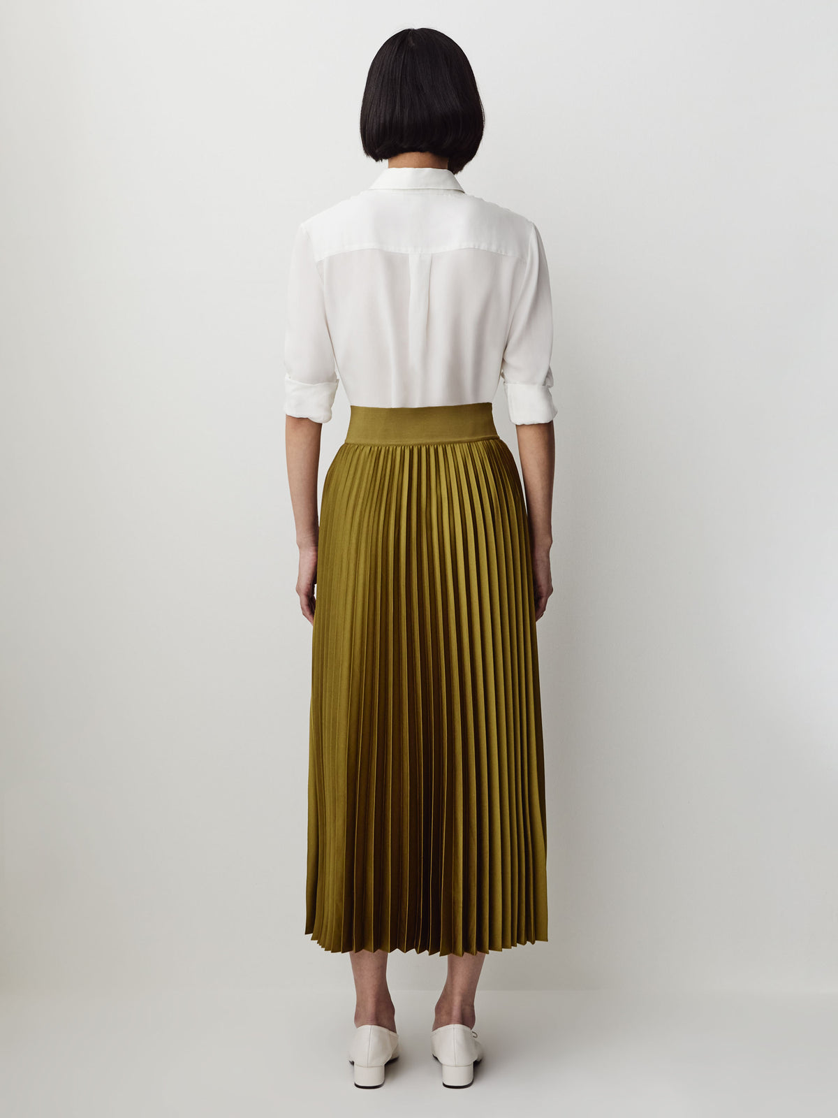 Pleated High Rise Skirt 100% Polyester