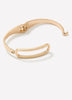 Brushed Metal Cuff Bracelet