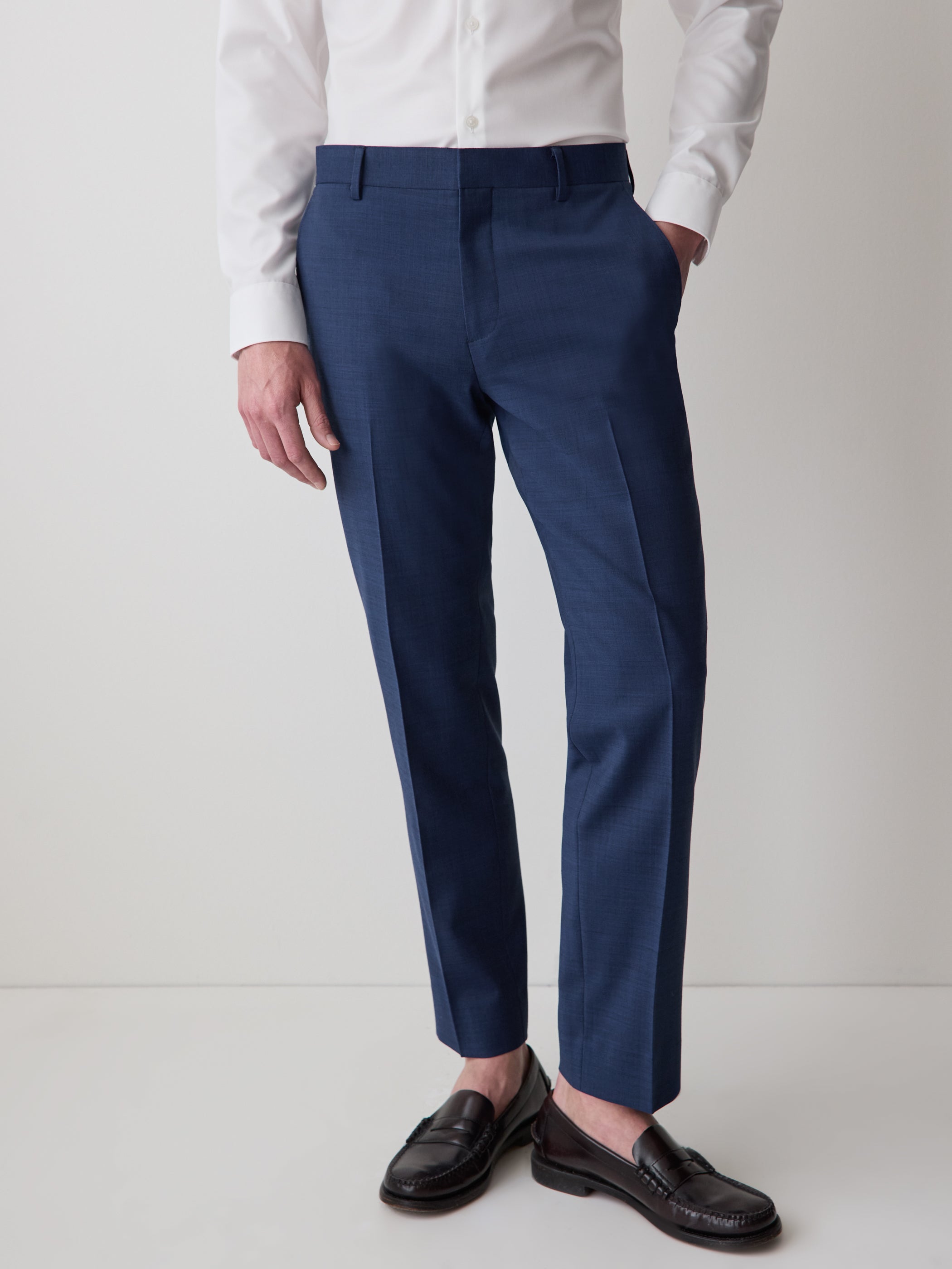 Tailored Wool Blend Mens Woven Pant