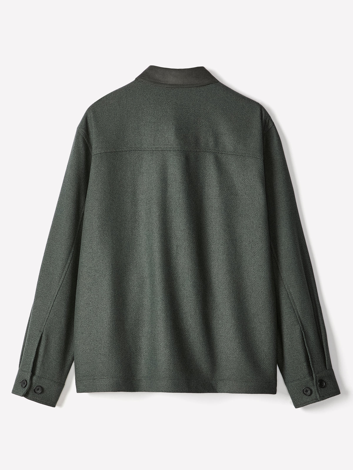 Overshirt Solid Wool Blend