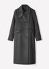 Wool Blend Double Breasted Coat