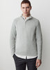 Long-Sleeve Half-Zip Mock-Neck Sweater