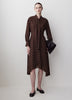 Woven Chiffon Asymmetric Hem Dress