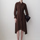 Woven Chiffon Asymmetric Hem Dress