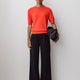 Pull-On Mid-Rise Wide-Leg Pant