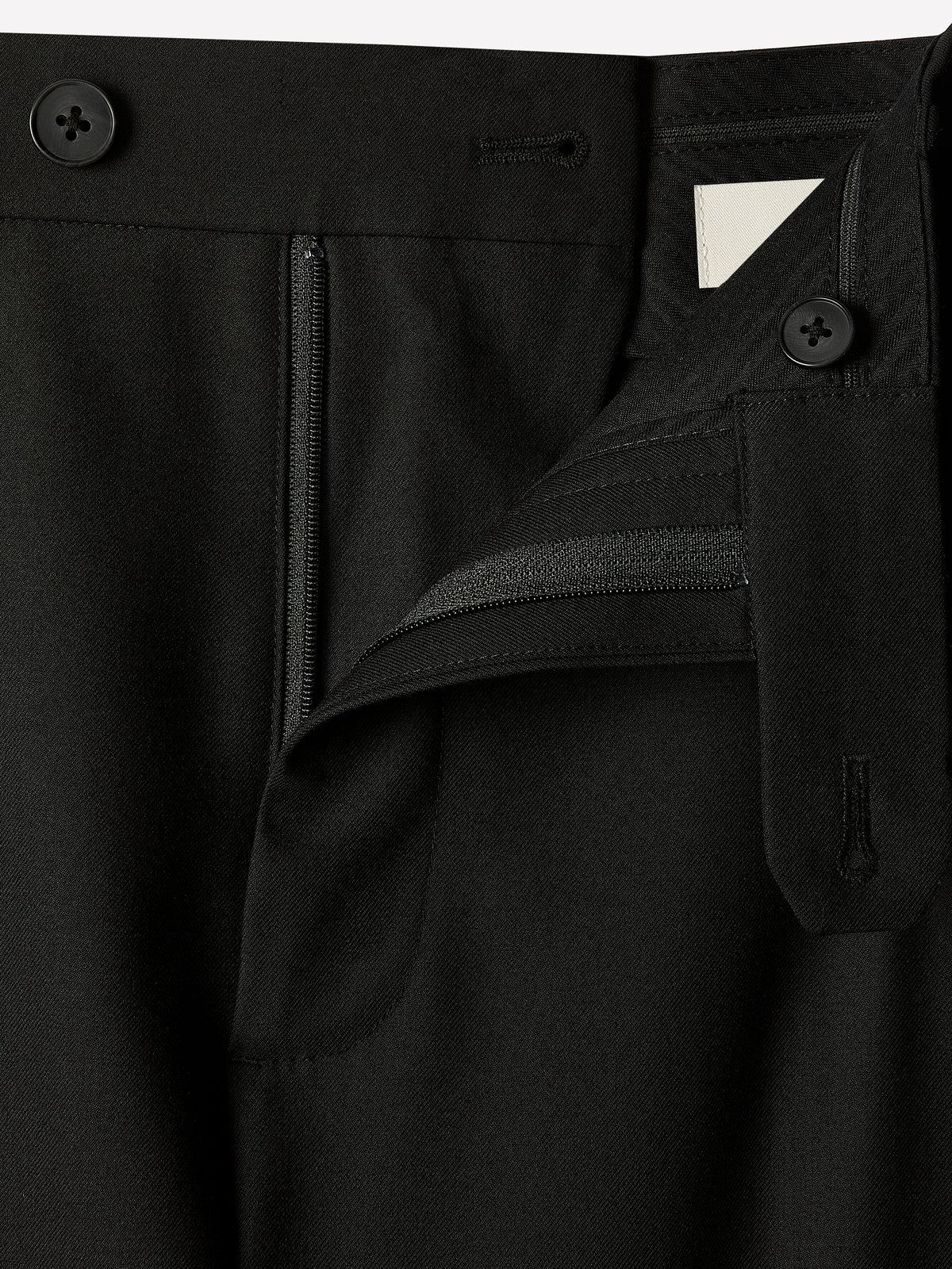 Tailored-Leg Wool-Blend Pant